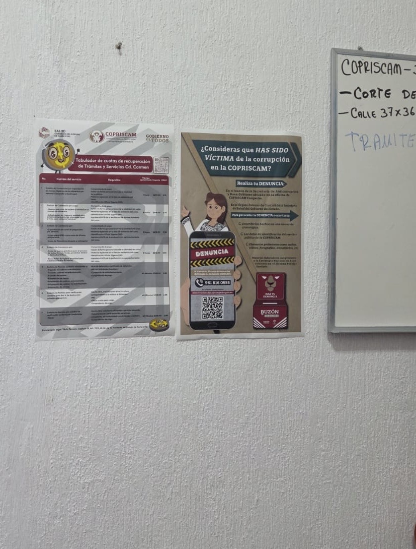 Evidencia COPRISCAM